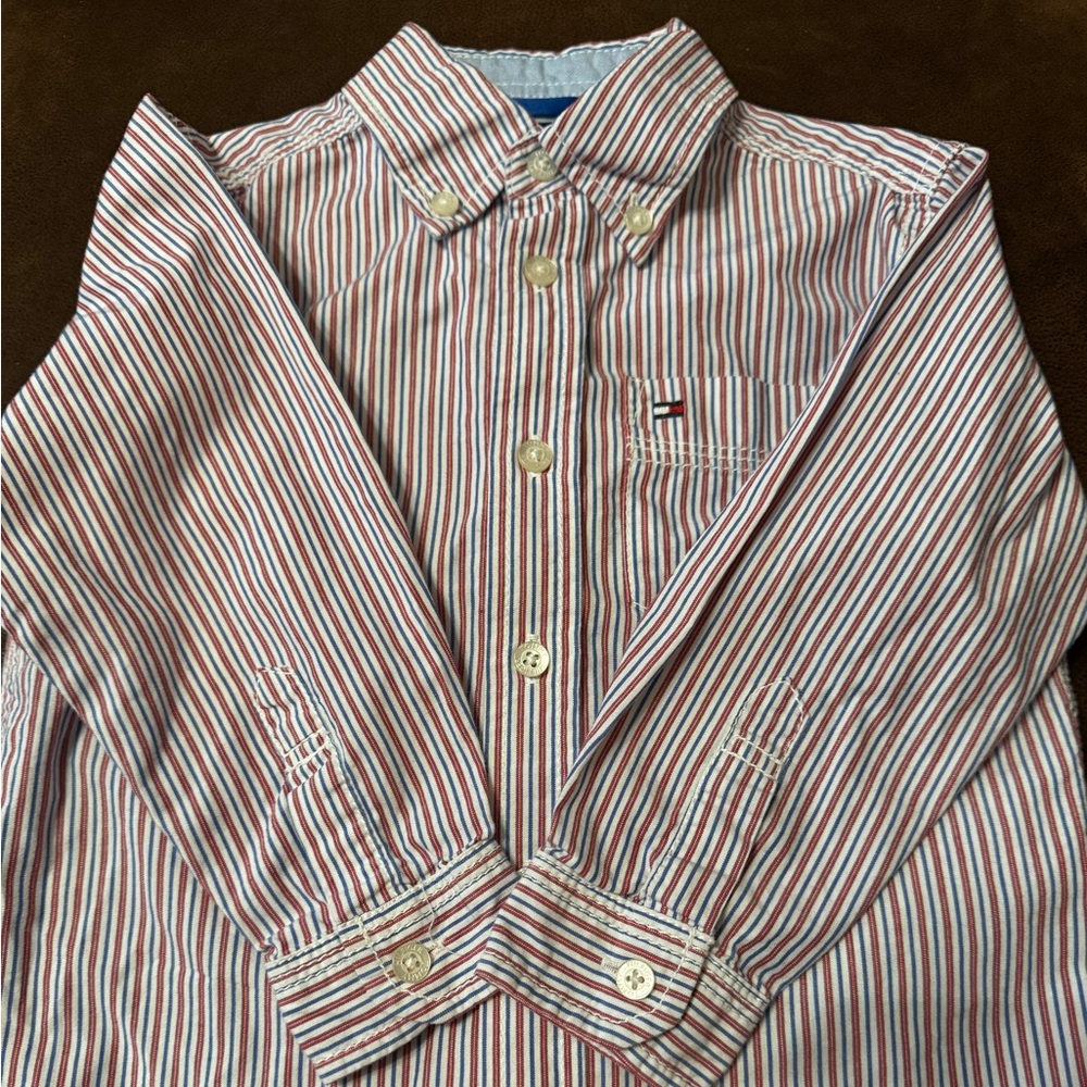 Boys 2T Tommy Hilfiger Striped Button-Down Shirt